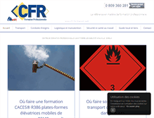 Tablet Screenshot of cfr-formation.com